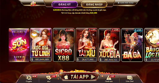 Tổng quan về danh mục Live Casino tại SUNWIN